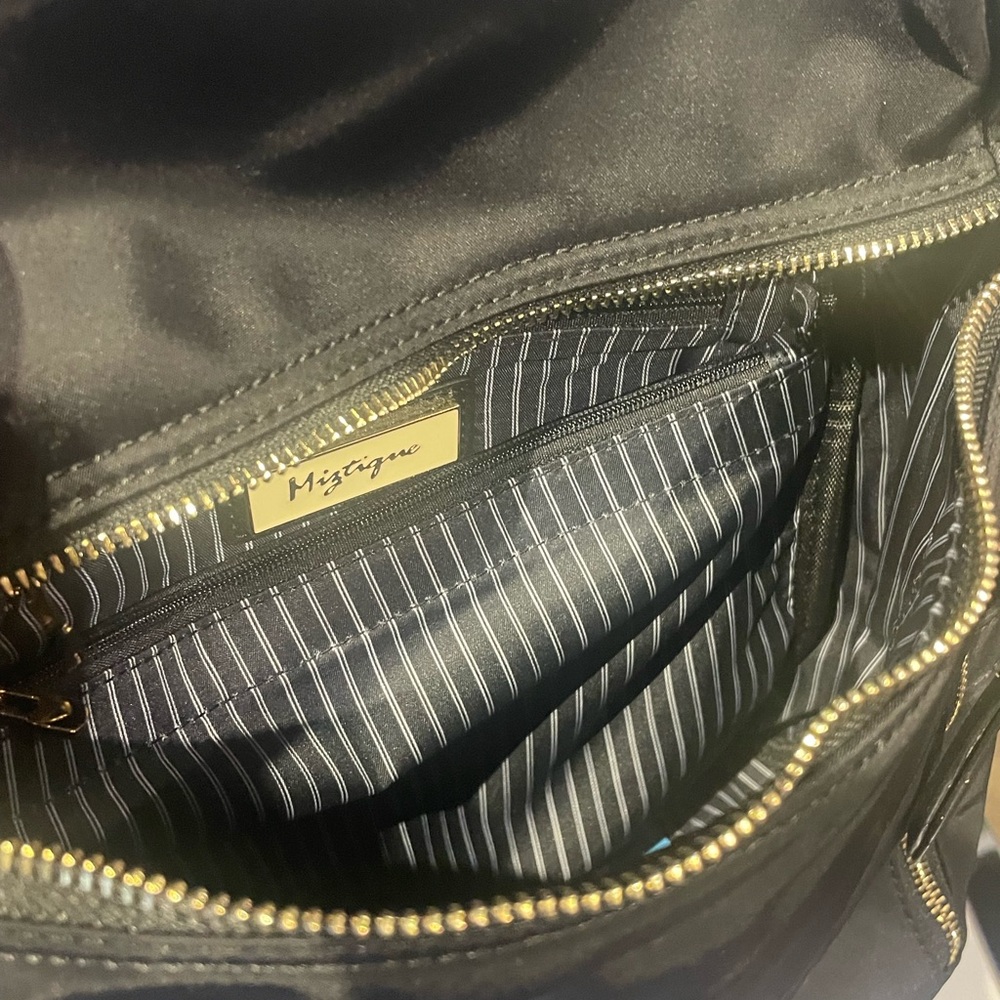 Black Nylon Women's Backpack / Handbag - Picture 2 of 5